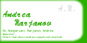 andrea marjanov business card